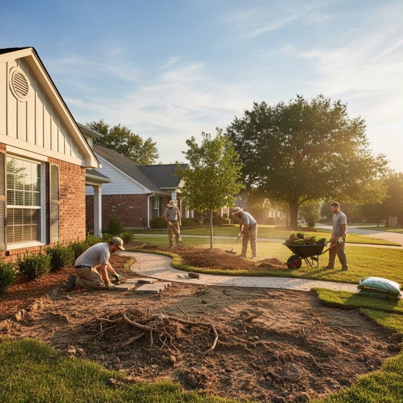 Brick Landscaping Service detail