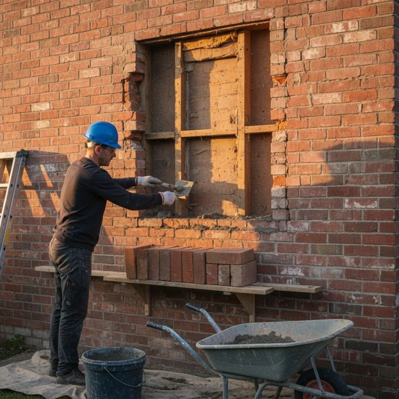 Brick Wall Repair detail