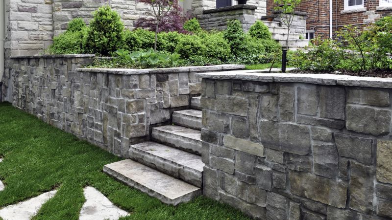 Rock Wall Landscaping detail