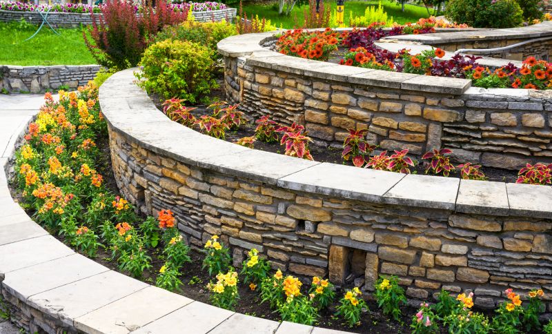 Rock Wall Landscaping detail