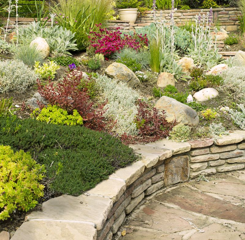 Rock Wall Landscaping detail