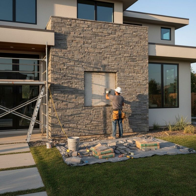 Stone Wall Repair detail